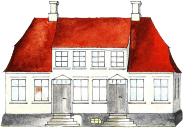 Illustration af Søbygaard på Ærø